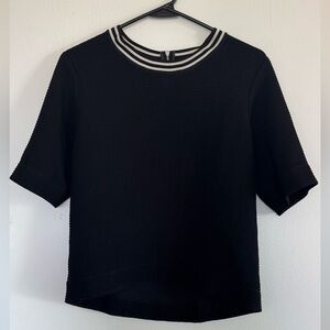 Sandro Black two-tone top size S